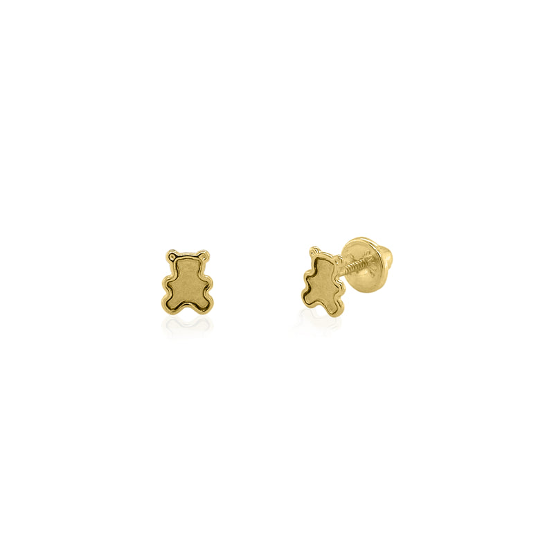 Baby Bear Stud Earring in 18K Yellow Gold