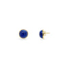 Lapis Lazuli Gold Plated Silver Stud Earring
