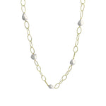 Baroque Pearl Endless Station Necklace