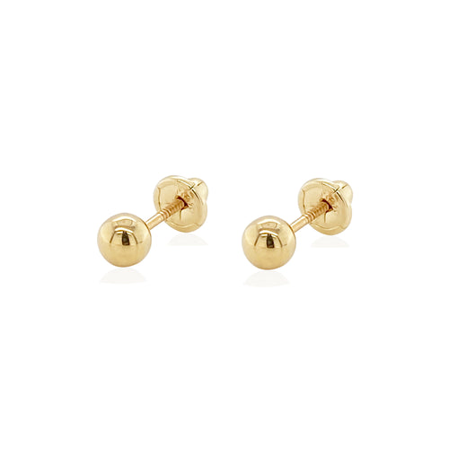 Ball Stud 14K Gold Earrings