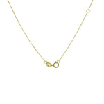 Circle & Rhombus Charm Gold Necklace