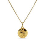 Ferruzzi Medal Necklace in Silver Gold Plated