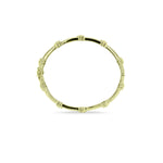 Flowers 18K Gold Plated Bangle