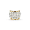 Multi Pearls Sterling Silver & 18K Gold Ring